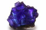 Purple Cubic Fluorite Crystal Cluster - Cave-In-Rock #260302-1